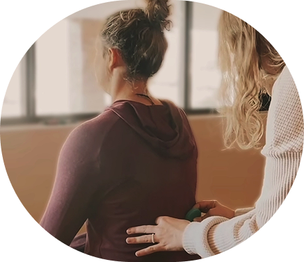 Doctor working on a patient's back