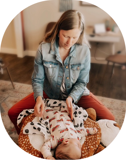 baby receiving pediatric chiropractic care